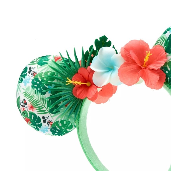 Minnie Mouse Tropical Hideaway Ears Headband For Adults - Picture 2 of 5